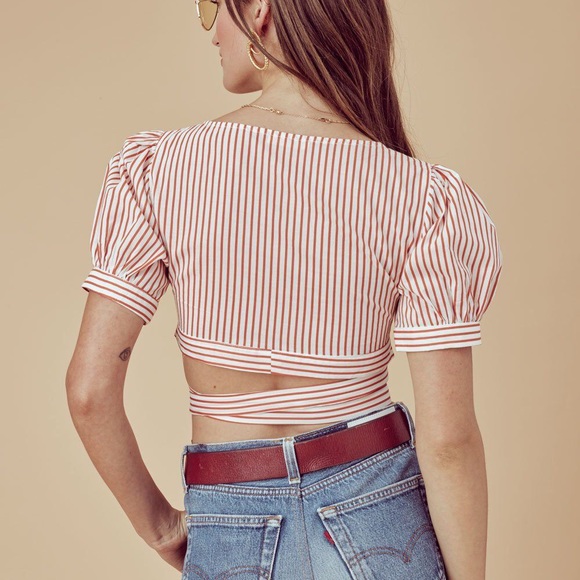 SOLD!!! For Love & Lemons || Selma Wrap Top - Picture 3 of 6